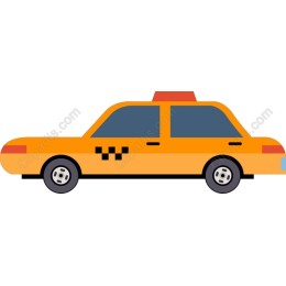 Vibrant Yellow Taxi Cab