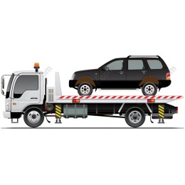 Tow Truck with SUV