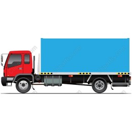 Red Flatbed Truck
