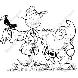 Charming Gnome and Scarecrow