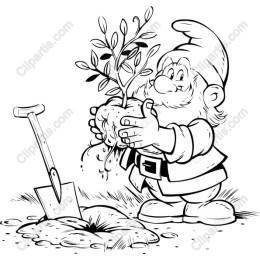 Gnome Planting Happiness