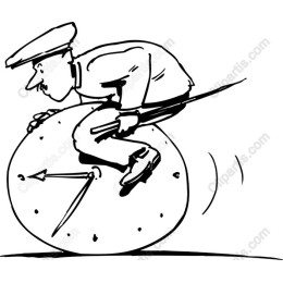 Whimsical Clock Rider