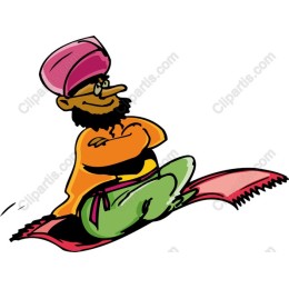 Cheerful Magic Carpet Character