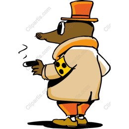 Dapper Cartoon Mole