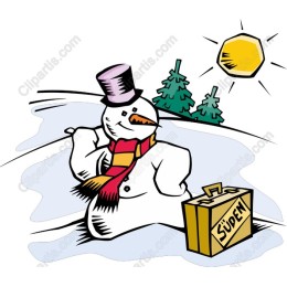 Snowman on Vacation