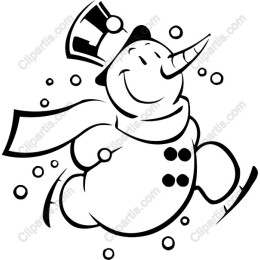 Cheerful Winter Snowman