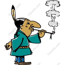 Native American Chief with Peace Pipe