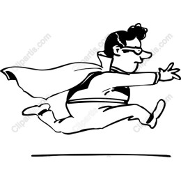 Heroic Cartoon Superhero