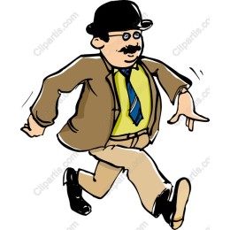 Cheerful Running Gentleman
