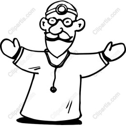 Cheerful Cartoon Doctor
