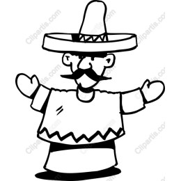 Sombrero Character - Whimsical Festive