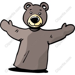Playful Bear Character
