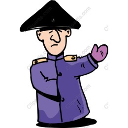 Cartoon Military Officer