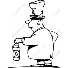 Charming Lantern-Holding Cartoon Character