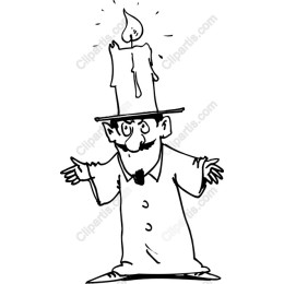 Candle Hat Character