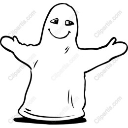 Cute Smiling Ghost