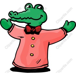 Charming Crocodile Character