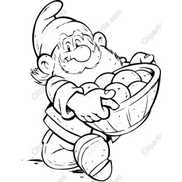 Gnome with Basket of Fruits