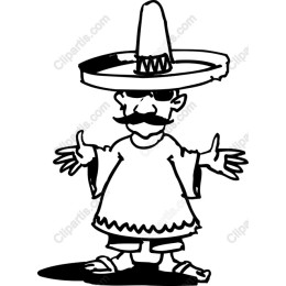 Vibrant Sombrero-Wearing Character