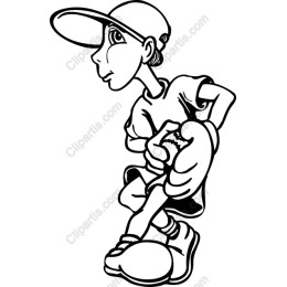 Dynamic Young Baseball Player