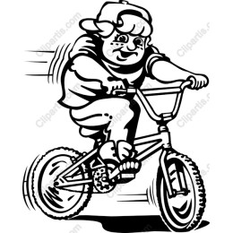 Energetic Young Cyclist