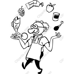 Whimsical Food Juggler