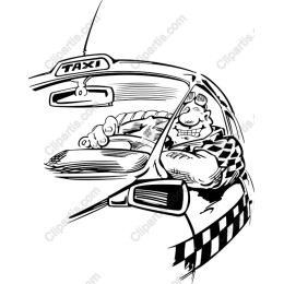 Cheerful Taxi Driver