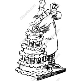Joyful Chef Cake Decoration