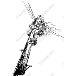 Lineman's Ascent: Utility Pole