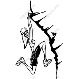 Dynamic Female Climber