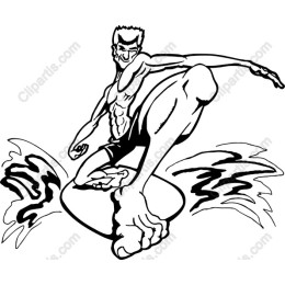 Action-Packed Surfer