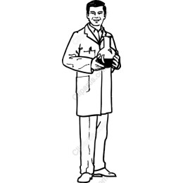 Scientist - Male Researcher Holding Flask