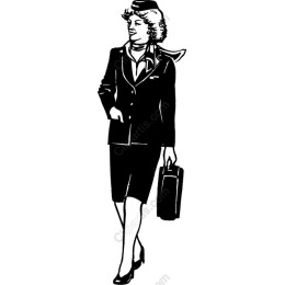 Elegant Vintage Businesswoman