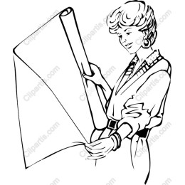 Elegant Woman Examining Paper