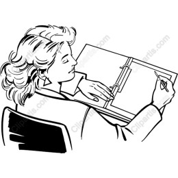 Elegant Woman Writing