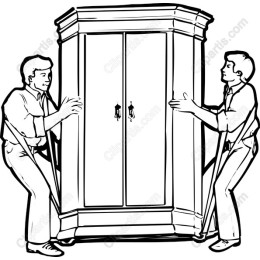 Vintage Wardrobe Moving