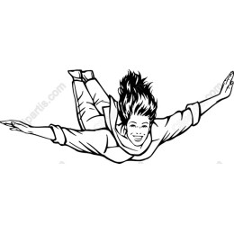 Soaring Joy: of a Happy Woman Flying