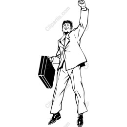 Triumphant Businessman