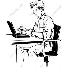 Focused Professional at Laptop