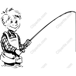 Joyful Boy Fishing