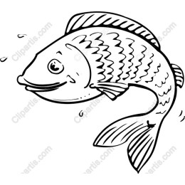 Joyful Hand-Drawn Fish