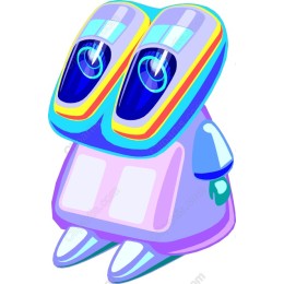 Whimsical Double-Eyed Character