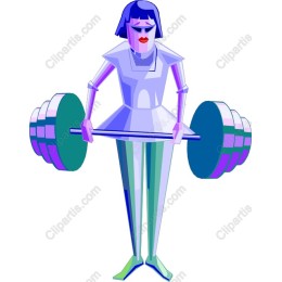 Vibrant Weightlifting Woman