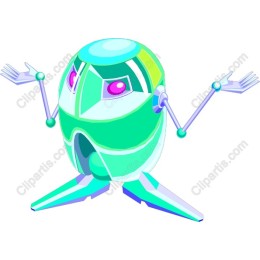 Playful Robot Character