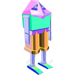 Vibrant Geometric Character