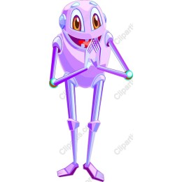 Playful Purple Robot