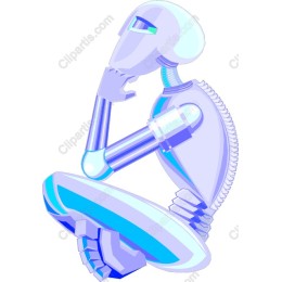 Futuristic Thinking Robot