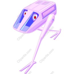 Futuristic Pink Frog