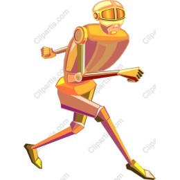 Futuristic Running Robot
