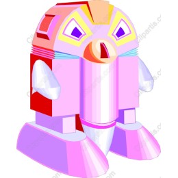 Retro Robot Character